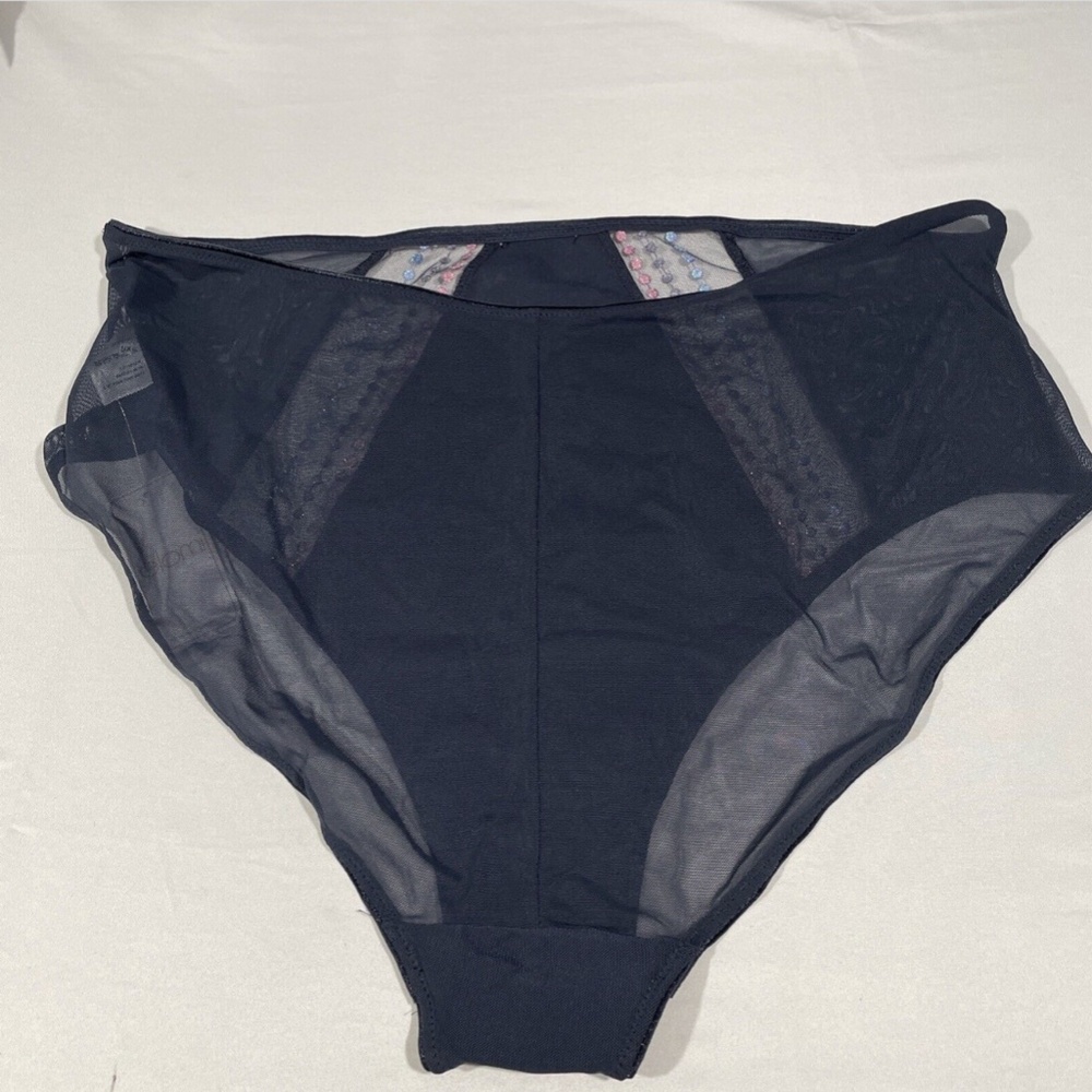 NWT Elomi [ 4XL ] Matilda‎ Embellished Briefs in Unicorn Blue/Grey - Picture 10 of 11
